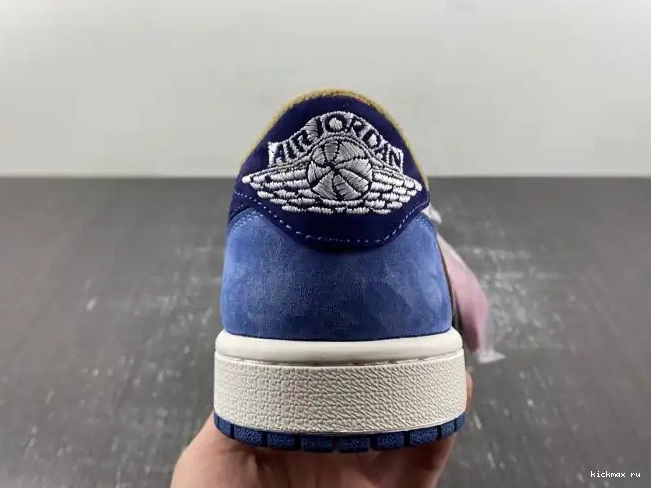 Rep MAX SCOTT X JORDAN 1 CUSTOM AIR TRAVIS DM7866-808 0605
